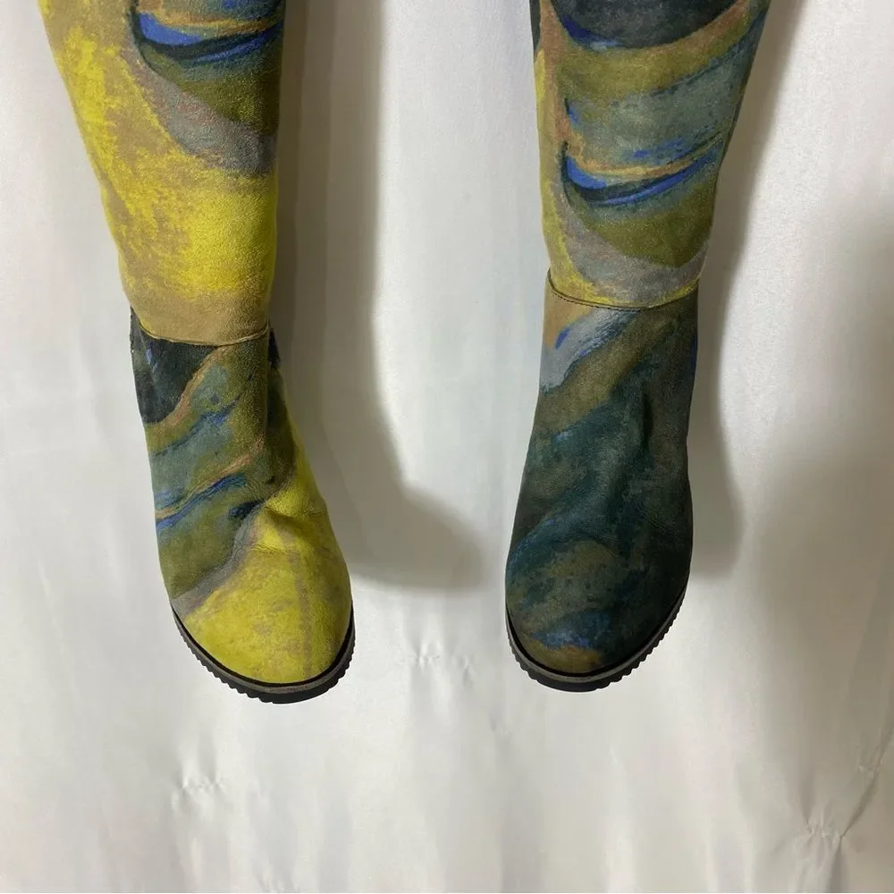 UGG X CLAIRE TABOURET FLUFF WEDGE BOOT WITH RARE BLUE LINING SZ 7 - Picture 3 of 15